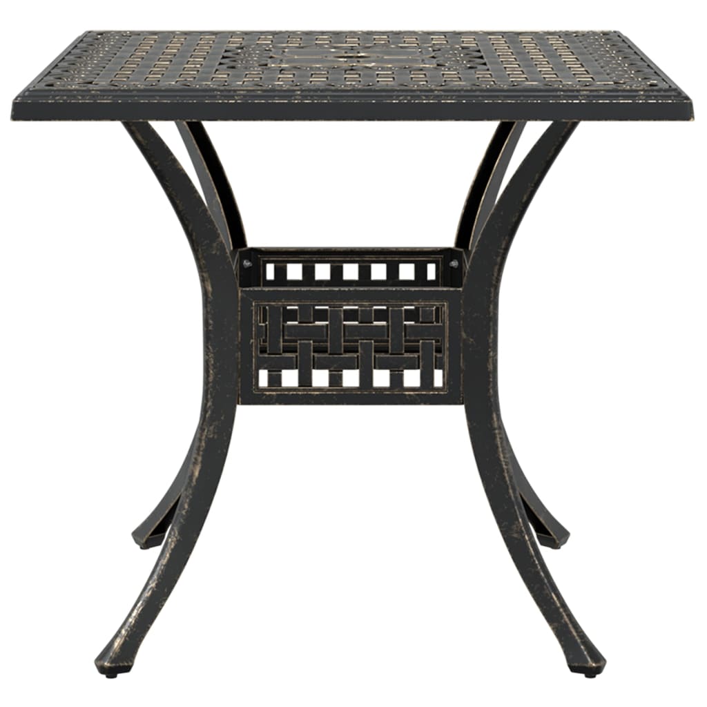 Set mobilier bistro, 3 piese, bronz, aluminiu turnat — imaginea 4