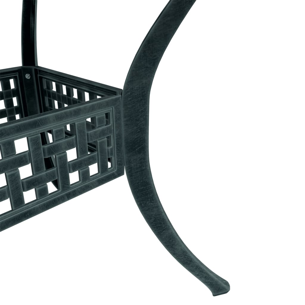 Set bistro din 3 piese, cadru din aluminiu, Verde — imaginea 5