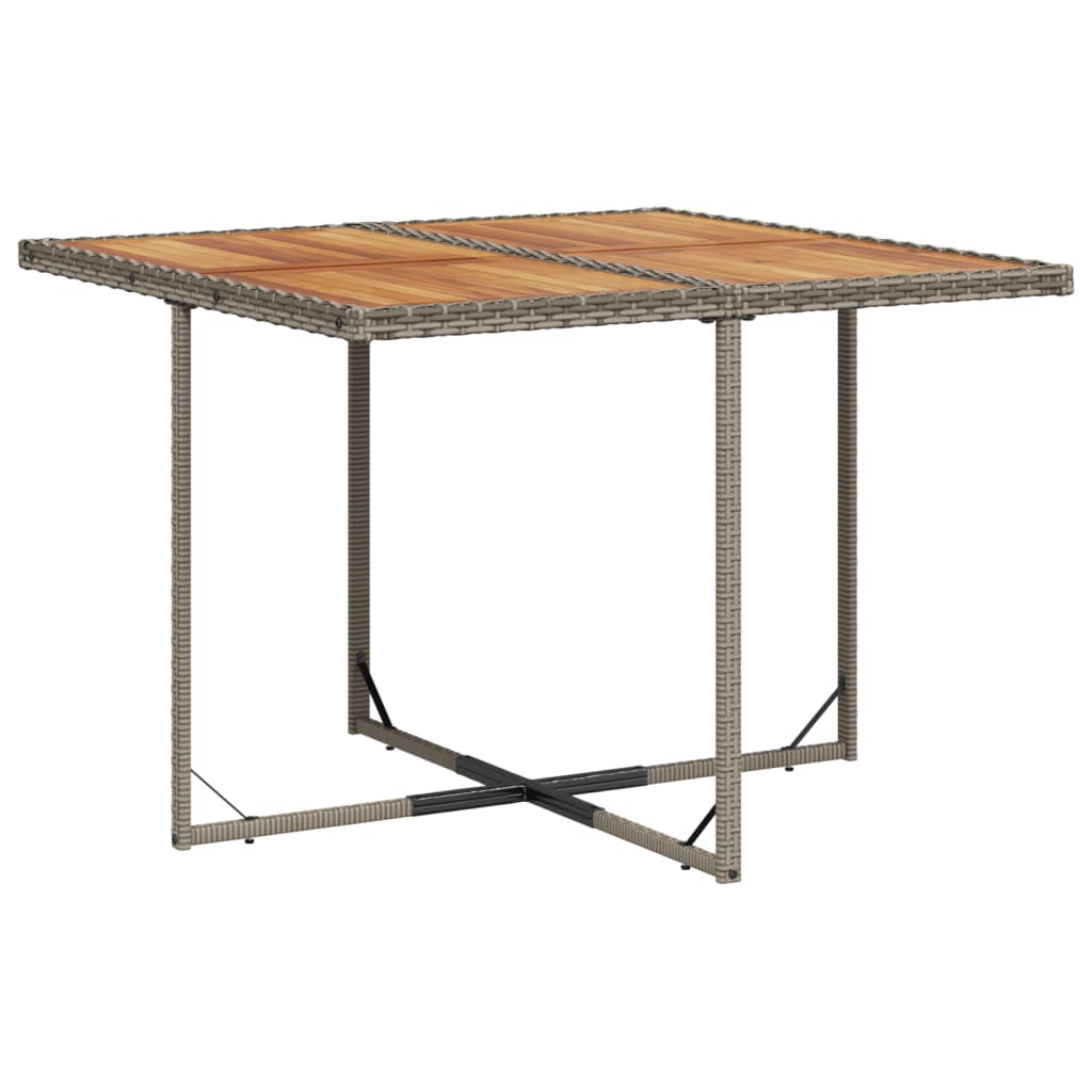 Set mobilier de gradina cu perne, 5 piese, gri, poliratan — imaginea 4