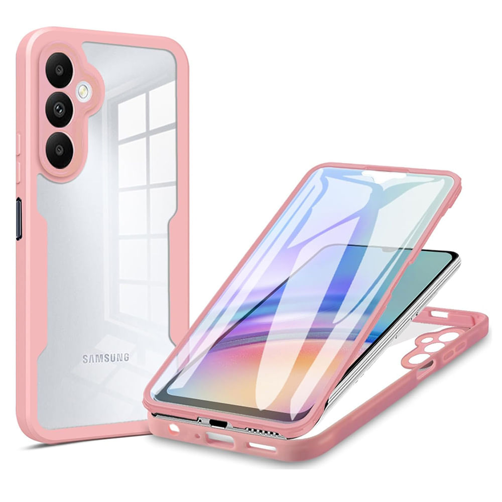 Husa pentru Samsung Galaxy A05s + Folie - Techsuit ColorVerse 360 Series - Pink - 1 | YEO