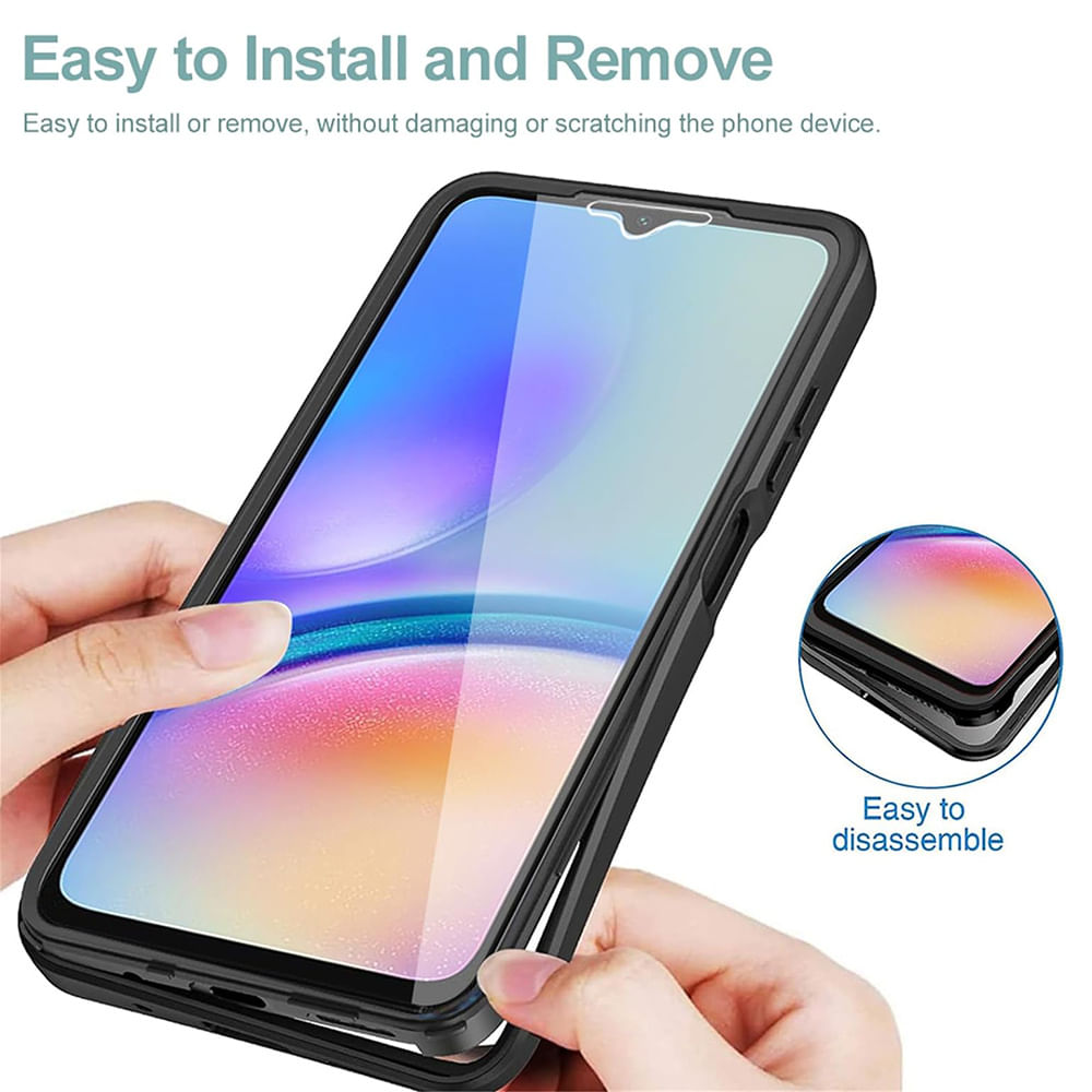Husa pentru Samsung Galaxy A05s + Folie - Techsuit ColorVerse 360 Series - Blue - 4 | YEO