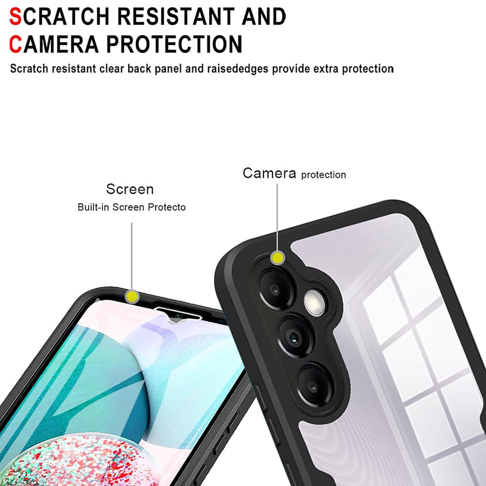 Husa pentru Samsung Galaxy A14 4G / A14 5G + Folie - Techsuit ColorVerse 360 Series - Purple - 3 | YEO