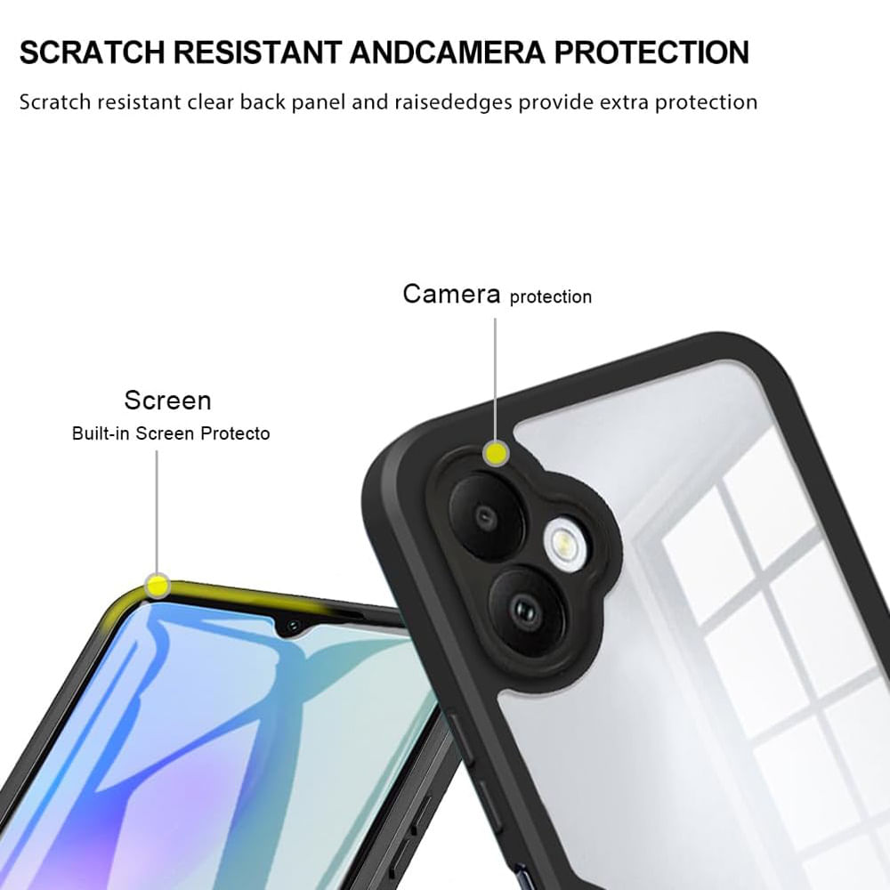 Husa pentru Samsung Galaxy A05 + Folie - Techsuit ColorVerse 360 Series - Black - 4 | YEO
