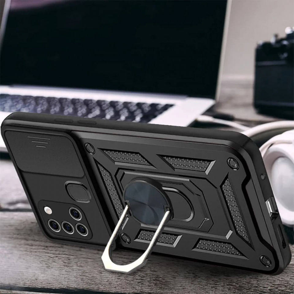 Husa pentru Samsung Galaxy A21s - Techsuit CamShield Series - Black - 3 | YEO