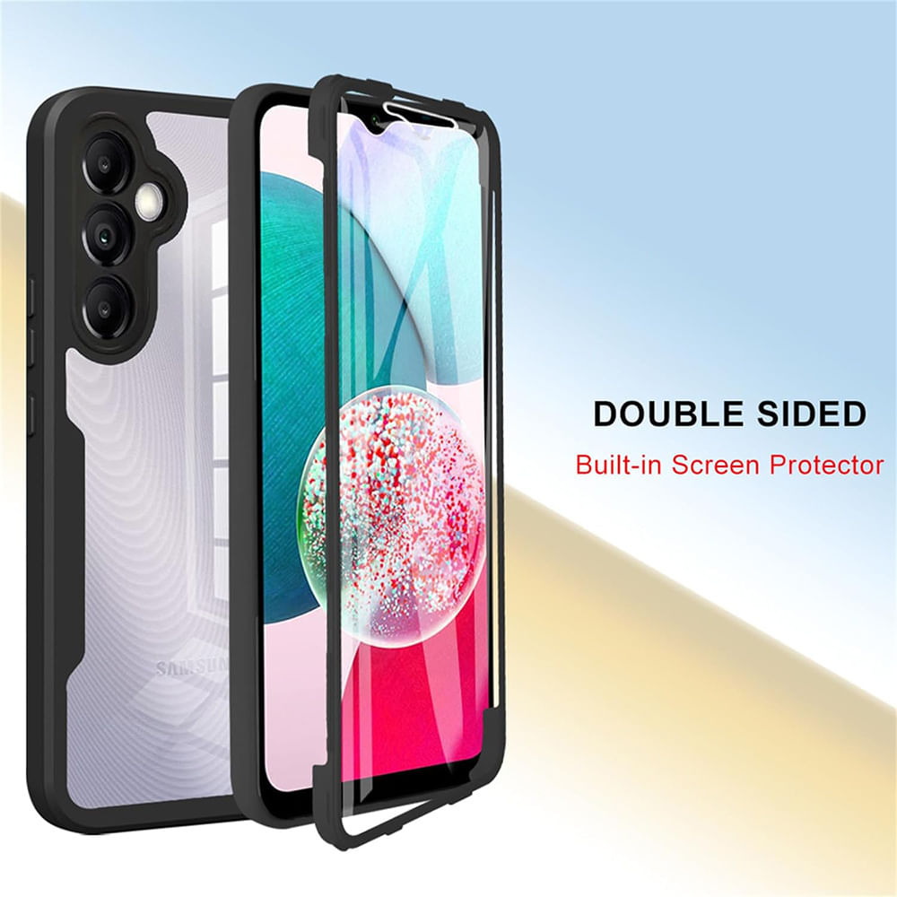 Husa pentru Samsung Galaxy A15 4G / A15 5G + Folie - Techsuit ColorVerse 360 Series - Black - 3 | YEO