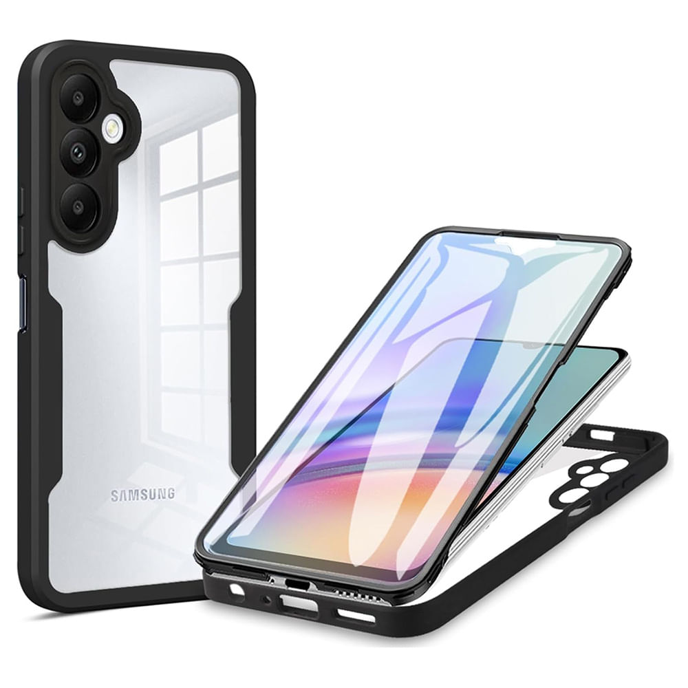 Husa pentru Samsung Galaxy A15 4G / A15 5G + Folie - Techsuit ColorVerse 360 Series - Black - 4 | YEO
