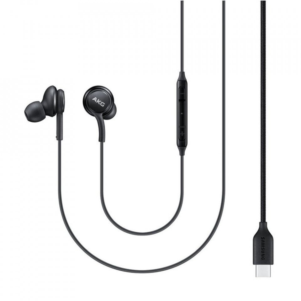 Casti Audio Type-C cu Microfon, 1.2m - Samsung AKG (EO-IC100BBEGEU) - Black (Bulk Packing) - 1 | YEO