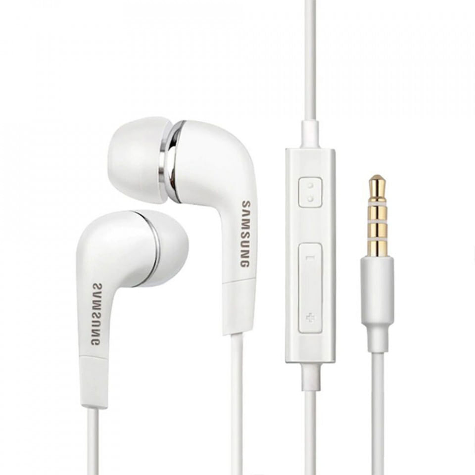 Casti cu Fir si Microfon, Mufa Jack - Samsung (EHS64AVFWE) - White (Bulk Packing)