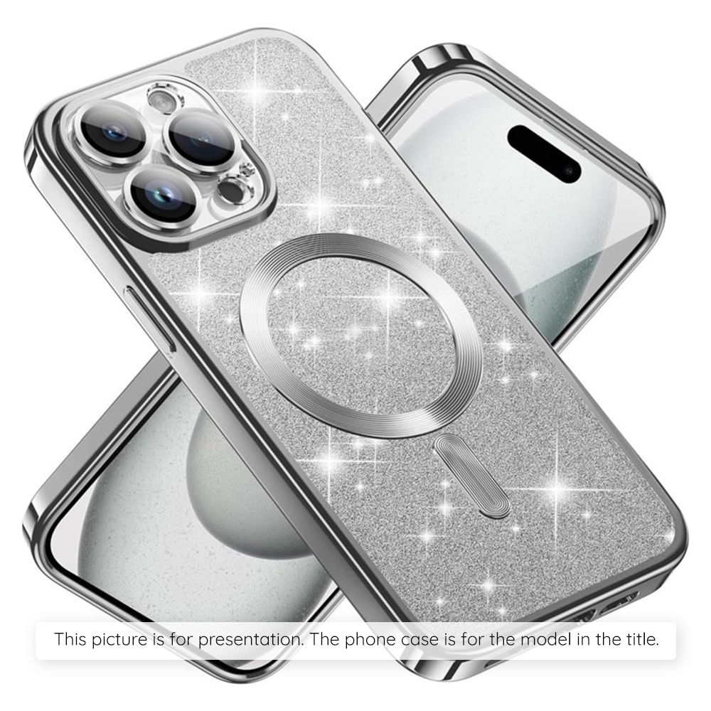 Husa pentru Samsung Galaxy S23 Ultra - Techsuit Luxury Glitter MagSafe - Argintiu