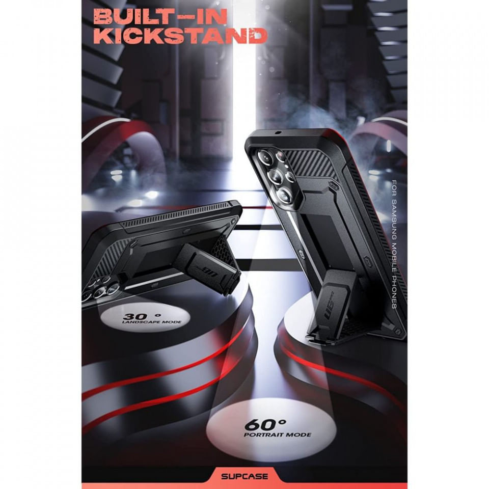 Husa pentru Samsung Galaxy S22 Ultra 5G - Supcase Unicorn Beetle Pro - Black - 1 | YEO