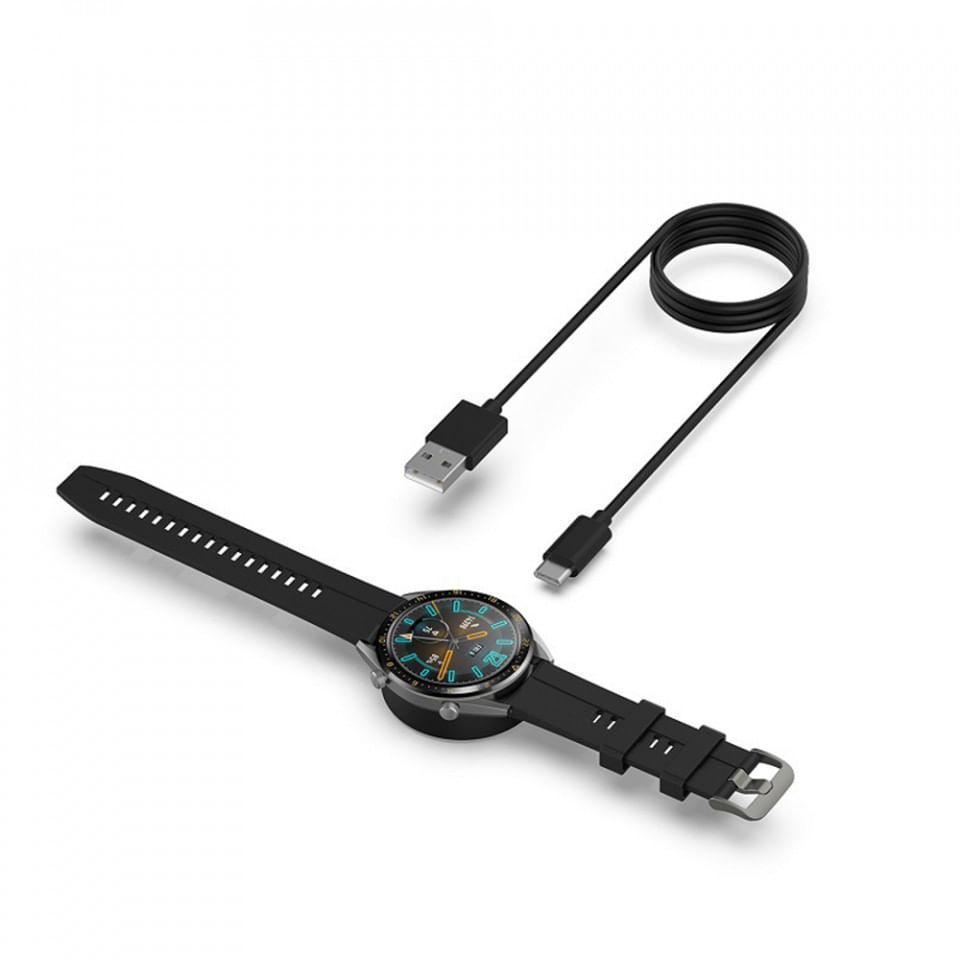 Incarcator pentru Huawei Watch, Honor Watch, USB, 3.5W - Techsuit (THC3) - Black - 3 | YEO