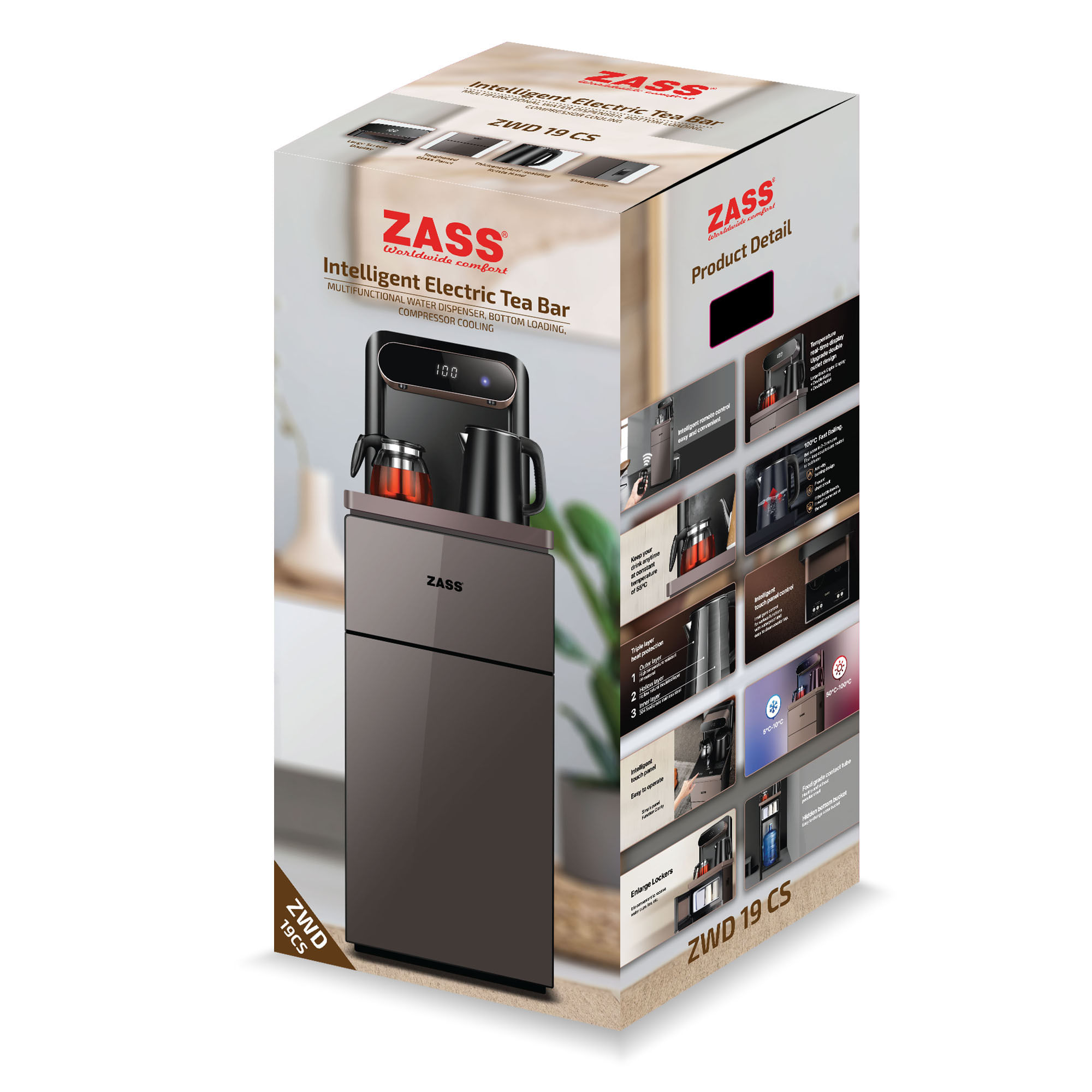 Dozator apa de podea multifunctional ZASS ZWD 19 CS