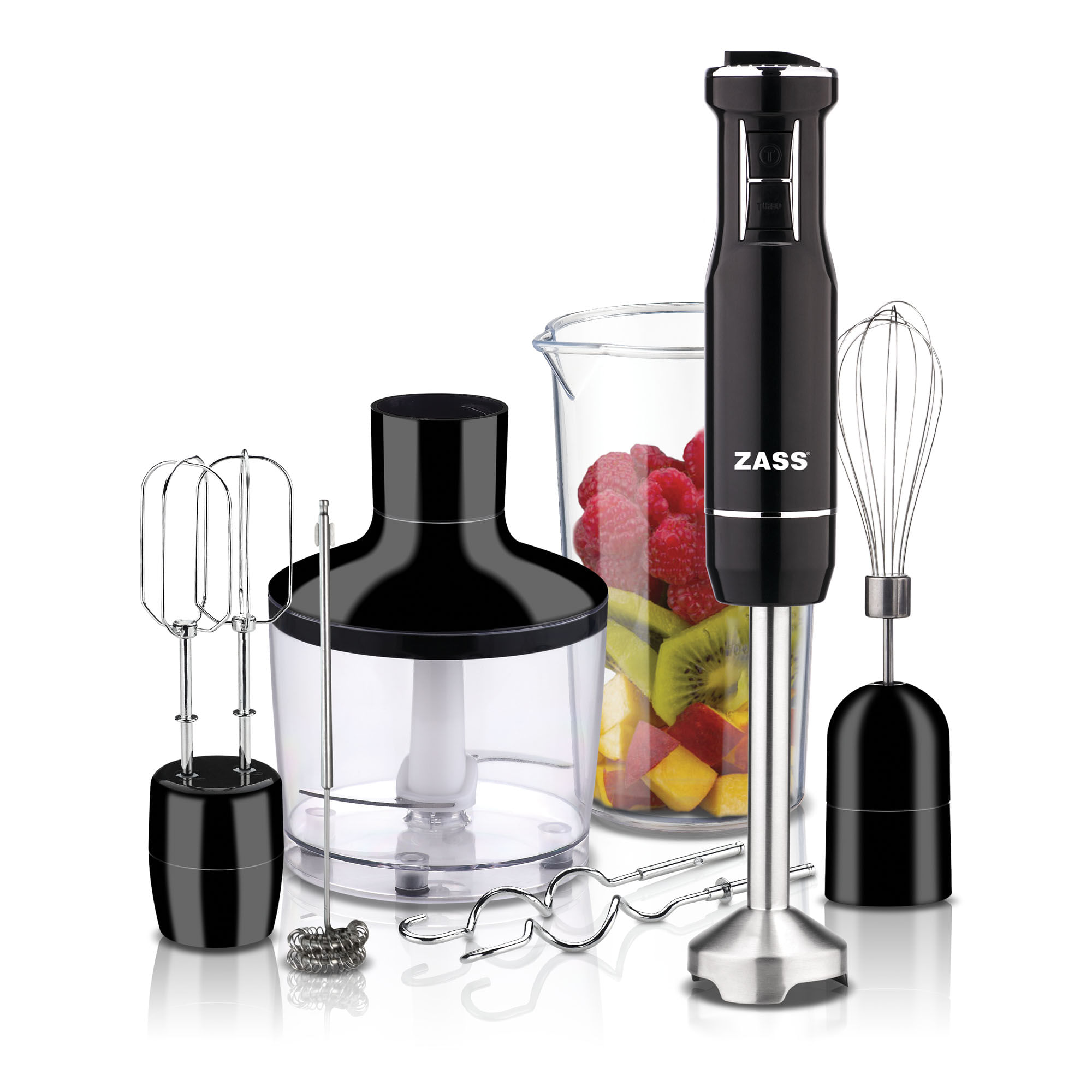 Set blender multifunctional cu tija lunga ZASS ZHB 12 MF