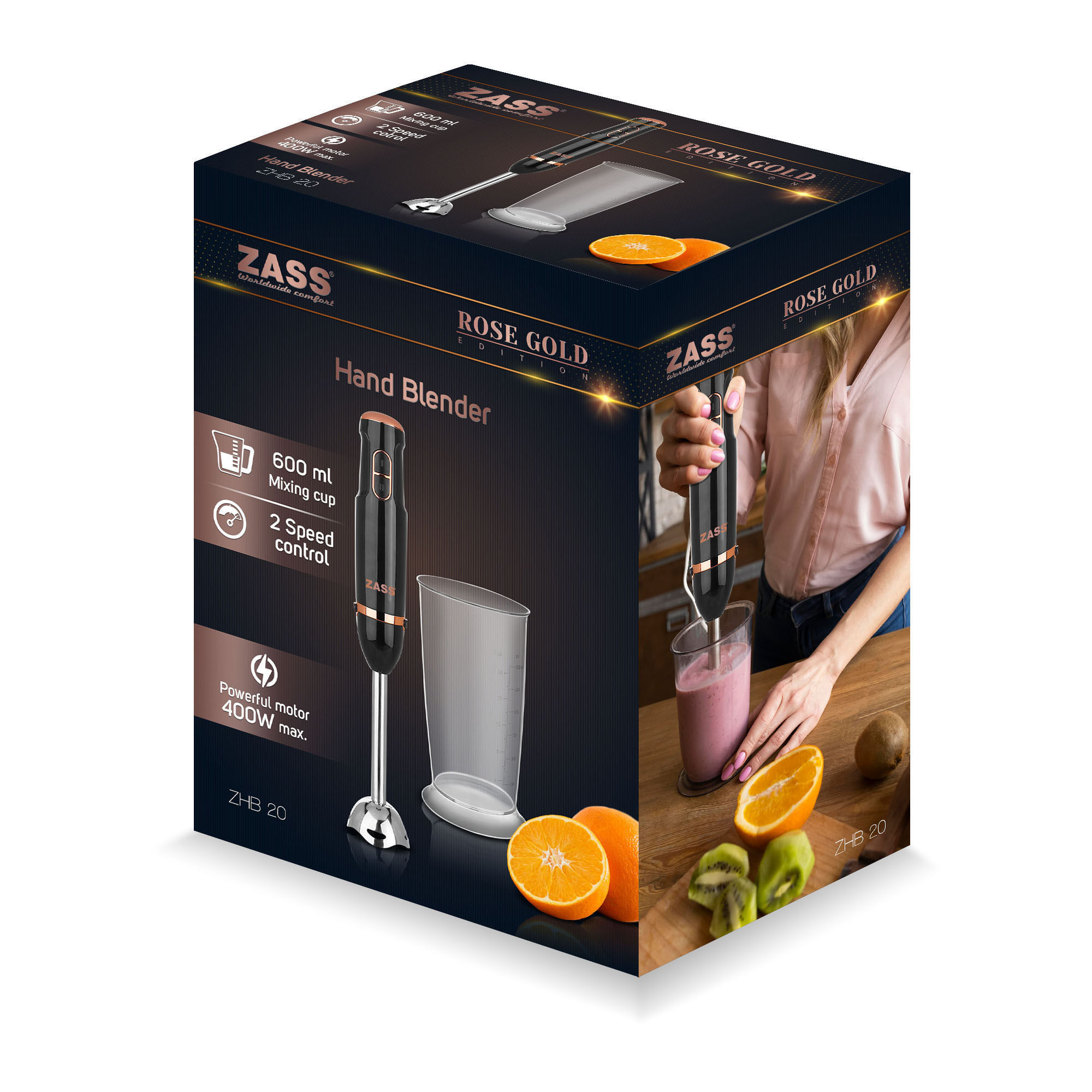 Blender de mana ZASS Rose Gold ZHB 20 - 4 | YEO