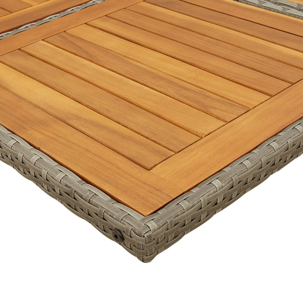 Set mobilier gradina cu perne, 9 piese, gri, poliratan — imaginea 5