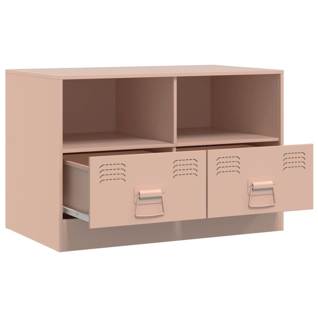 Dulapuri TV 2 buc Roz 67x39x44 cm Otel — imaginea 6