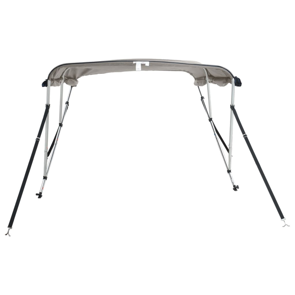 Parasolar Bimini 4 arcuri pereti laterali, 243x(185-198)x137 cm, gri antracit - imagine 5
