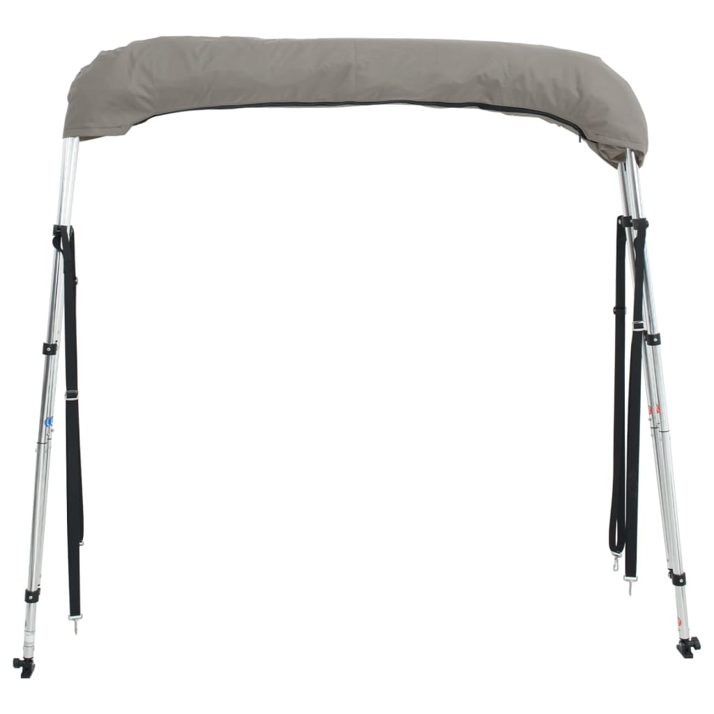 Parasolar Bimini 4 arcuri pereti laterali, 243x(185-198)x137 cm, gri antracit - imagine 6