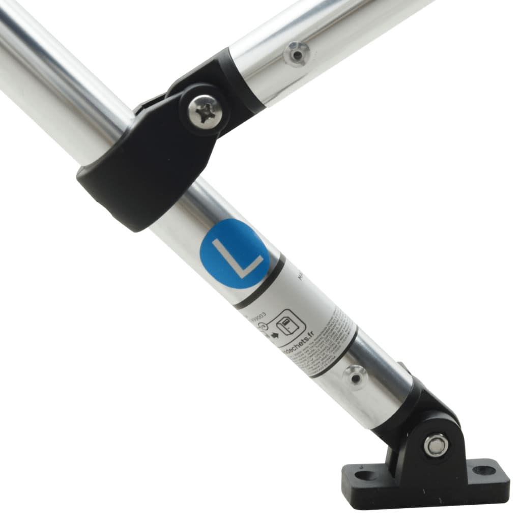 Parasolar Bimini 4 arcuri pereti laterali, 243x(185-198)x137 cm, gri antracit - imagine 9