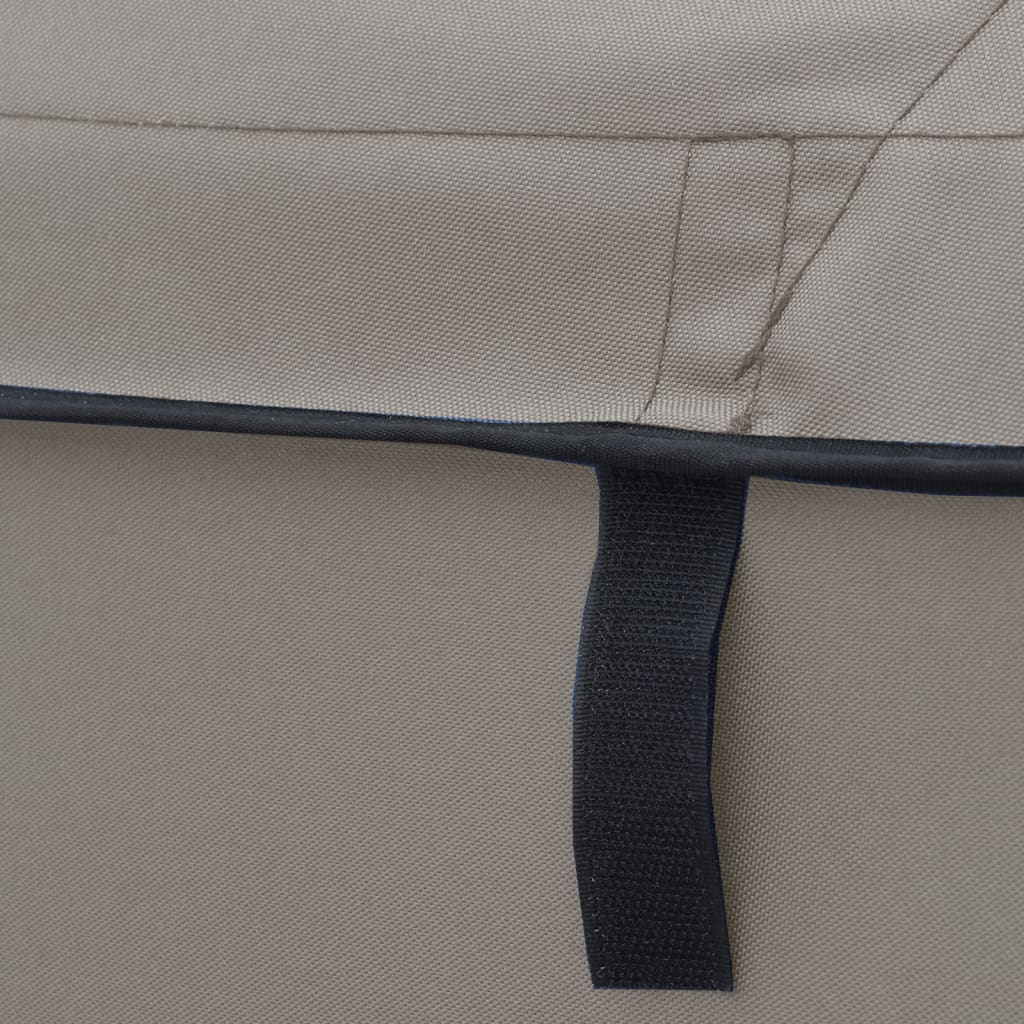 Parasolar Bimini 4 arcuri pereti laterali, 243x(185-198)x137 cm, gri antracit - imagine 11