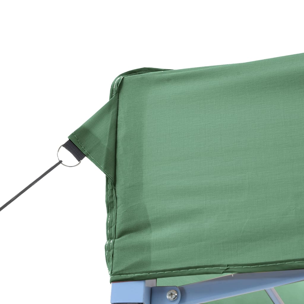 Cort pliabil pentru petreceri cu 2 pereti laterali, verde — imaginea 7