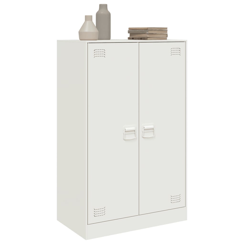 Servanta, alb, 67x39x107 cm, otel — imaginea 5