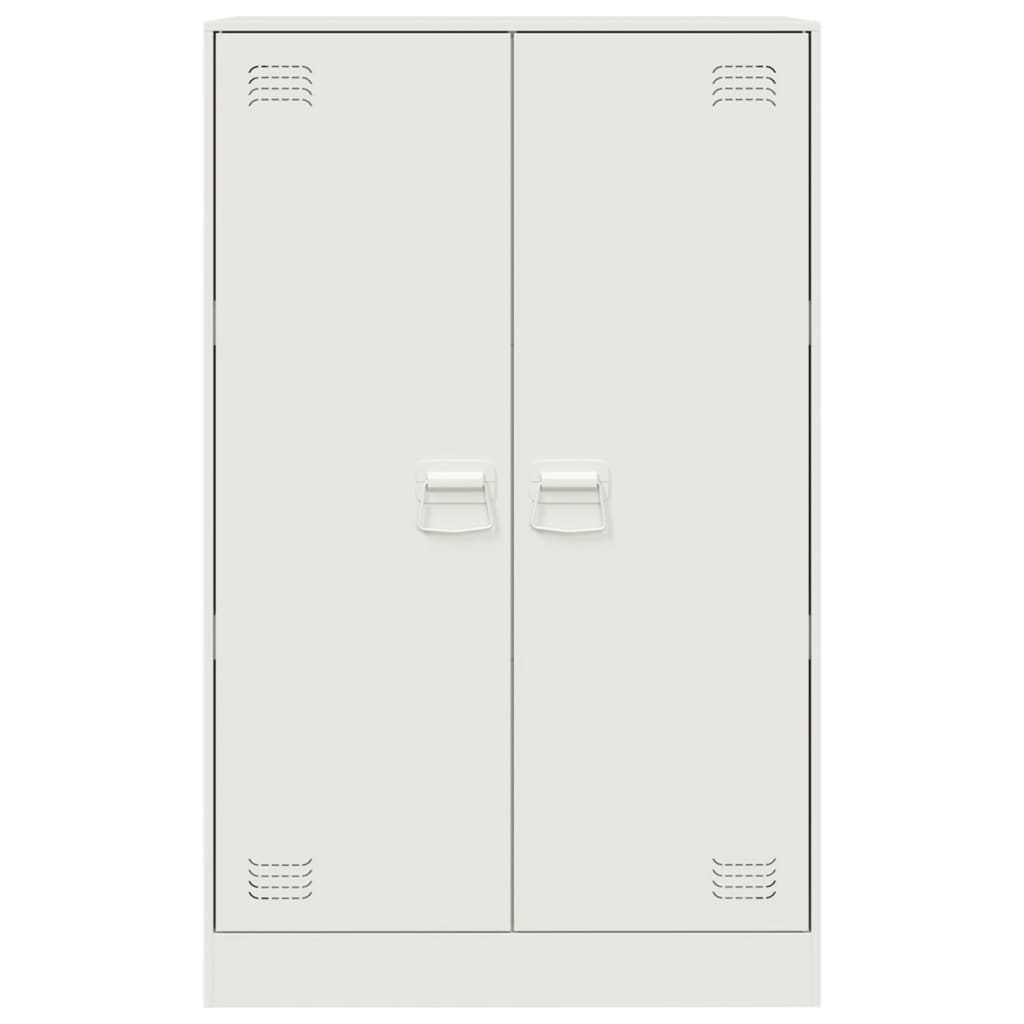 Servanta, alb, 67x39x107 cm, otel — imaginea 6