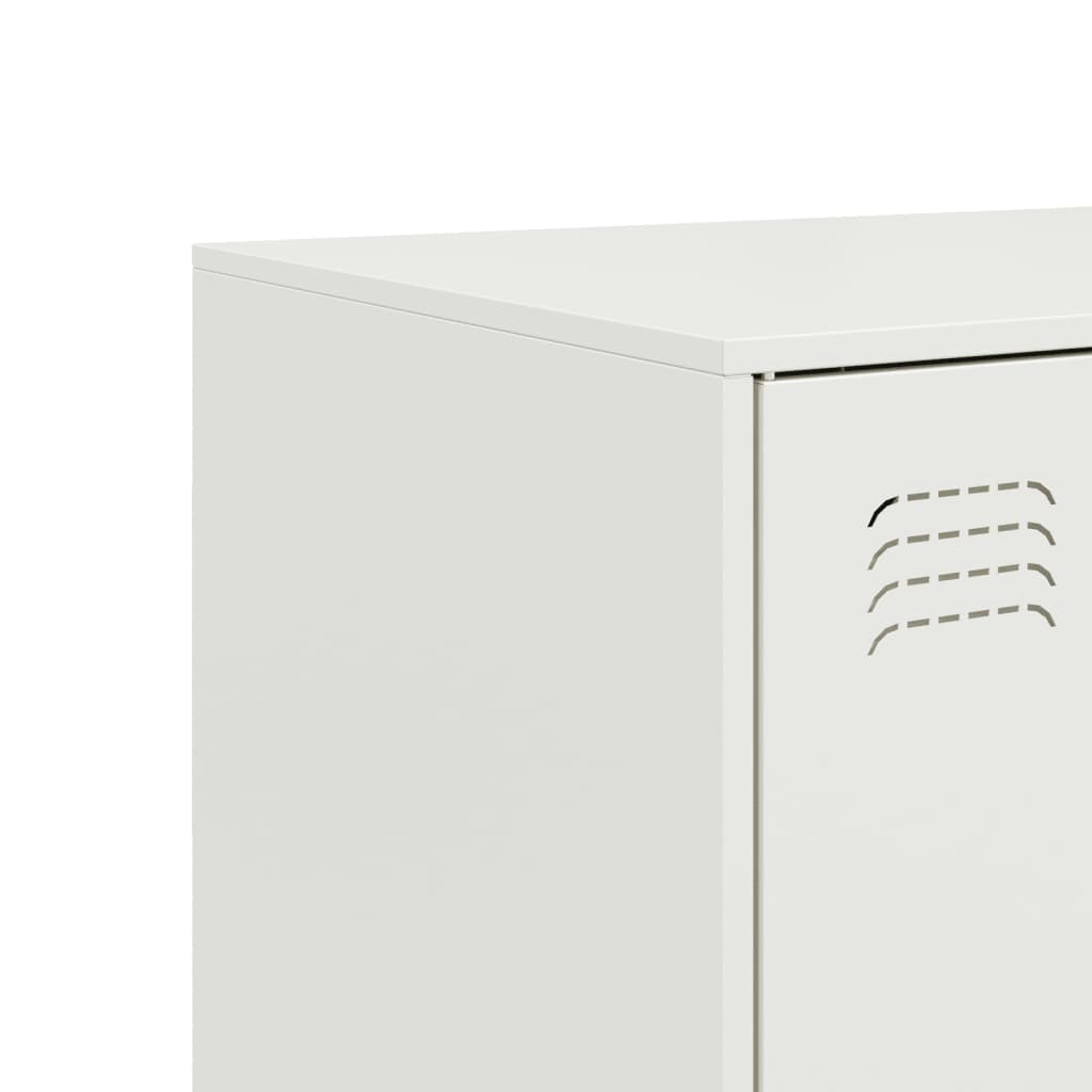 Servanta, alb, 67x39x107 cm, otel — imaginea 10