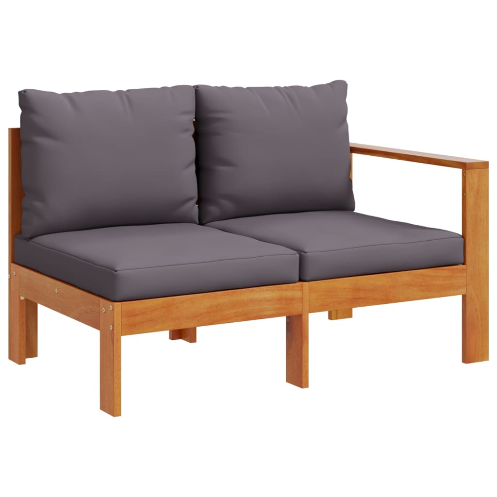 Set de canapele de gradina cu perne, 5 buc., lemn masiv acacia — imaginea 4