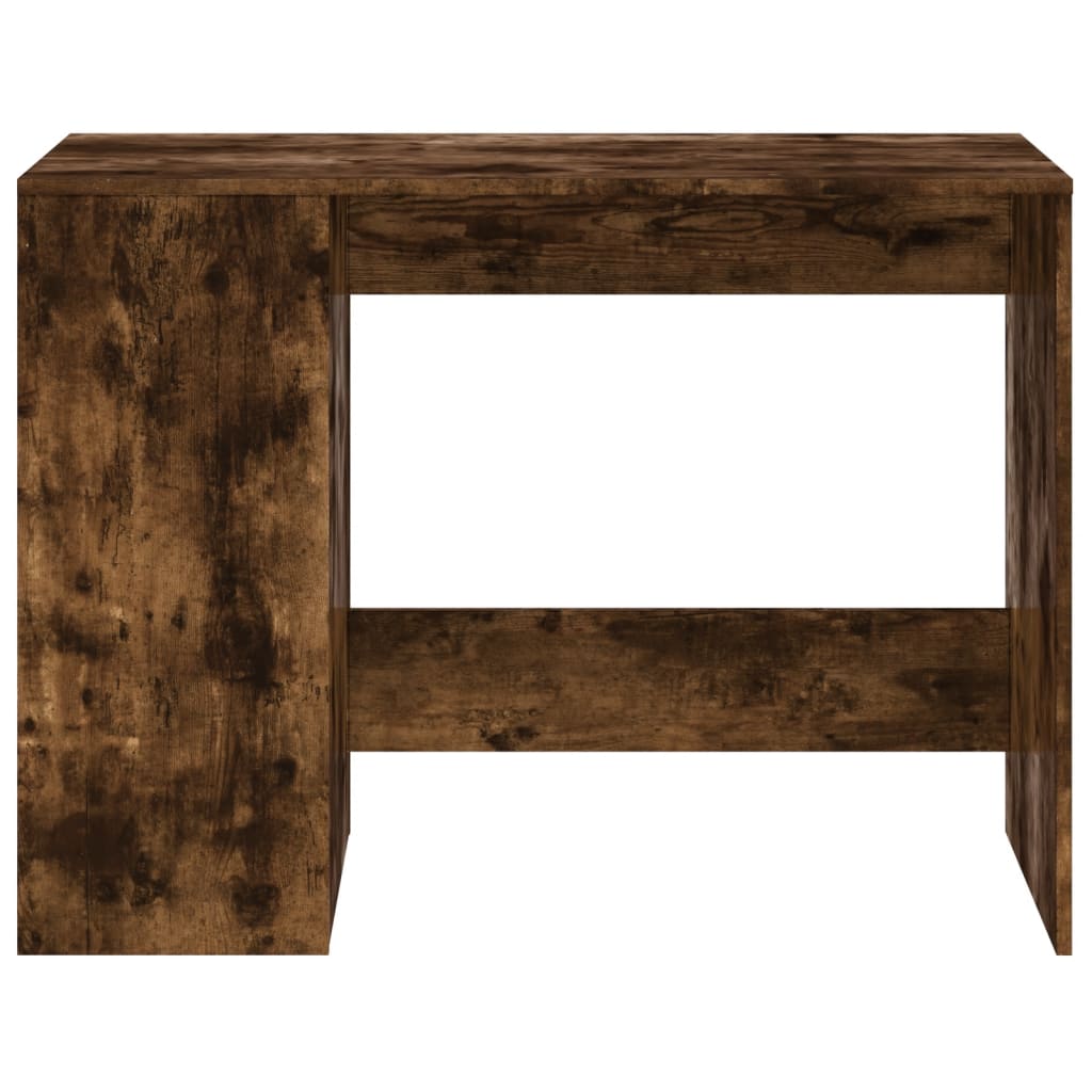 Birou, stejar afumat, 102x50x75 cm, lemn compozit — imaginea 4