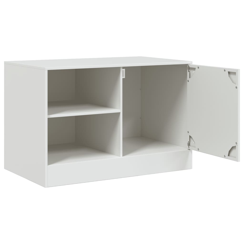 Dulapuri TV 2 buc., alb, 67x39x44 cm Otel — imaginea 7