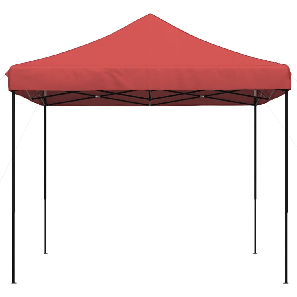 Cort de petrecere pliabil Pop-Up, 292x292x315 cm, visiniu — imaginea 4
