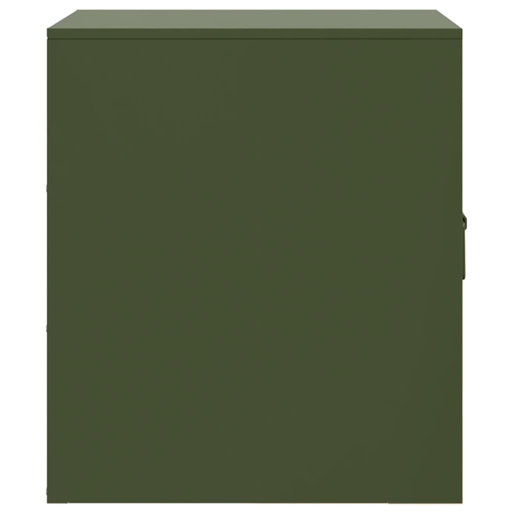 Noptiere, 2 buc., olivengr diametru nn olive, 34,5x39x44 cm, otel — imaginea 8