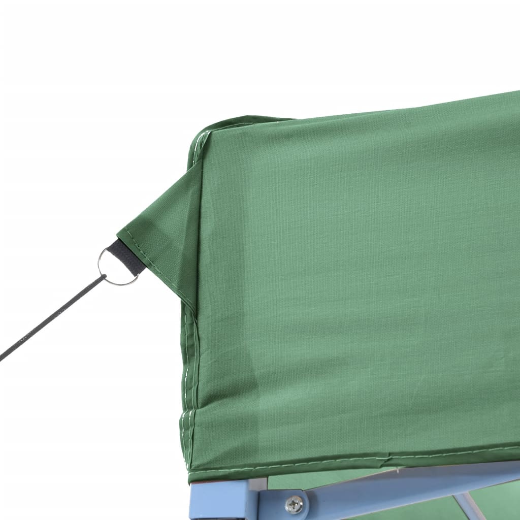 Cort pliabil pentru petreceri cu 3 pereti laterali, verde — imaginea 7