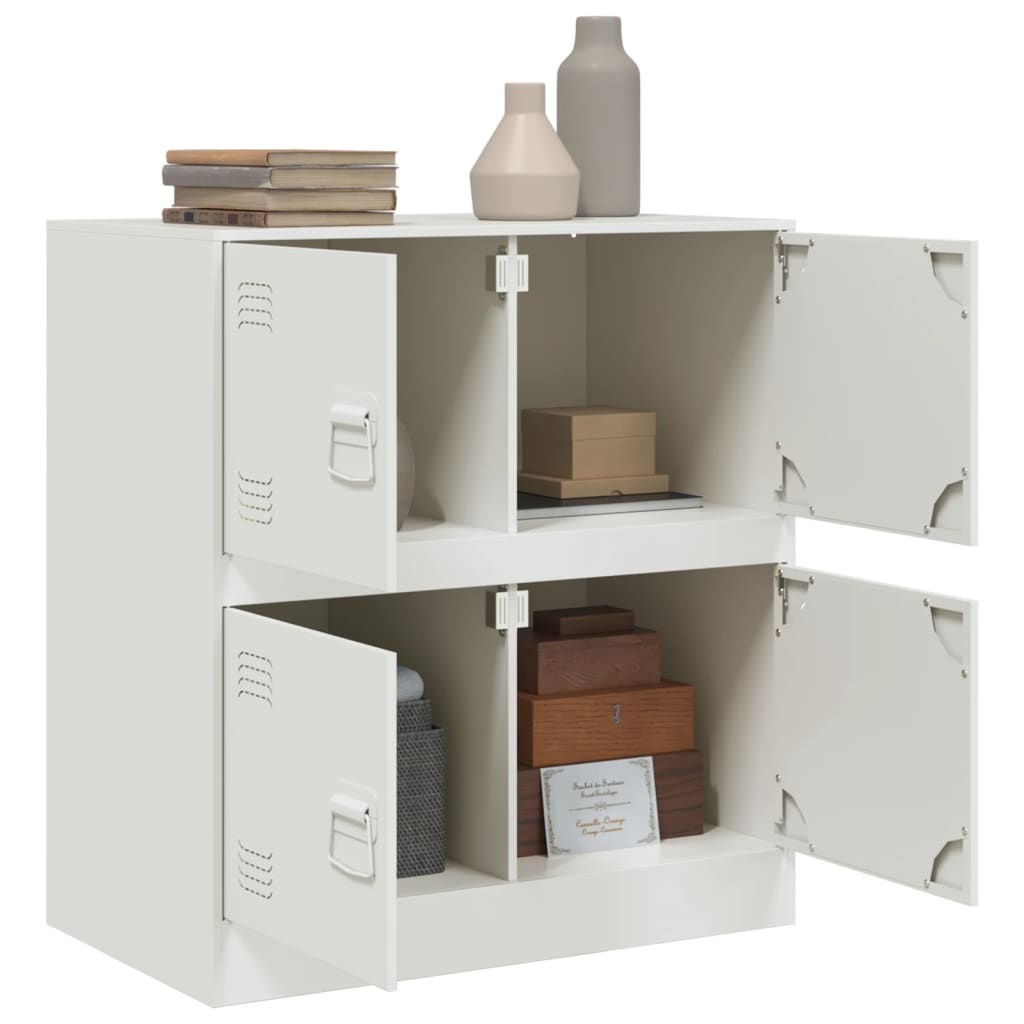 Servanta, alb, 67x39x73 cm, otel — imaginea 4