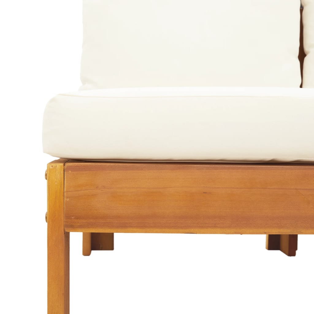 Set de canapele de gradina cu perne, 5 buc., lemn masiv acacia — imaginea 9