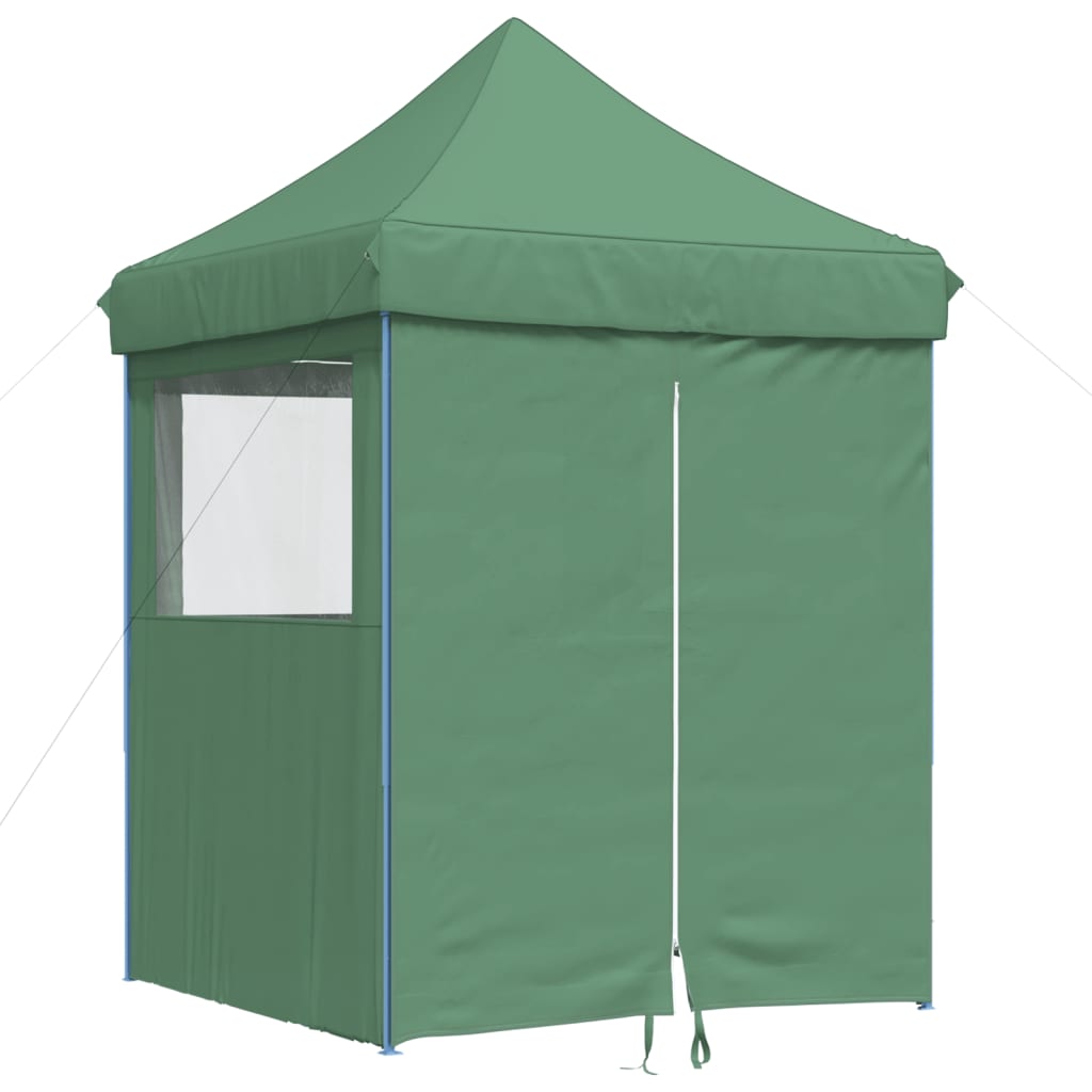 Cort pliabil pentru petreceri cu 4 pereti laterali, verde