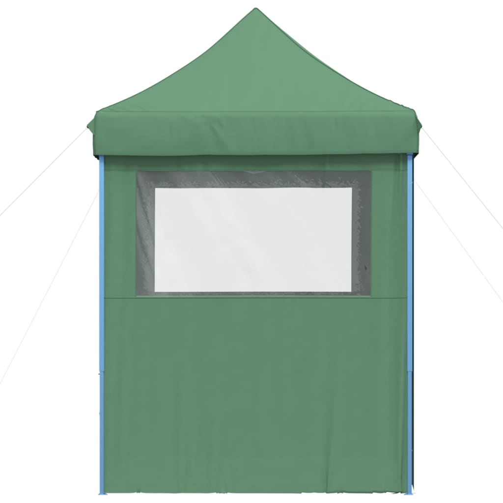 Cort pliabil pentru petreceri cu 4 pereti laterali, verde — imaginea 4