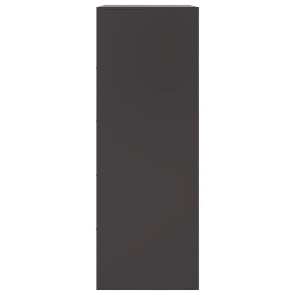 Servanta, negru, 67x39x107 cm, otel — imaginea 8