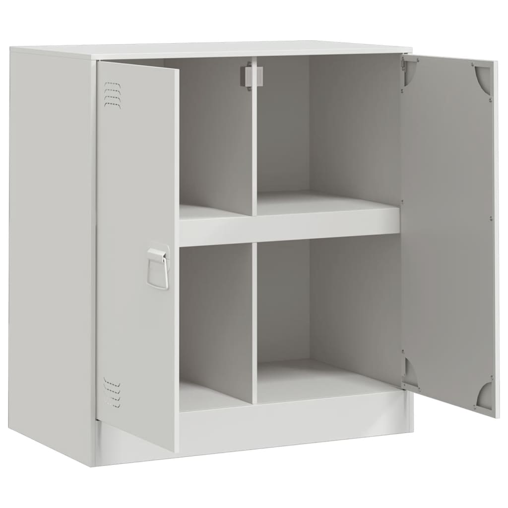 Servanta, alb, 67x39x73 cm, otel — imaginea 7