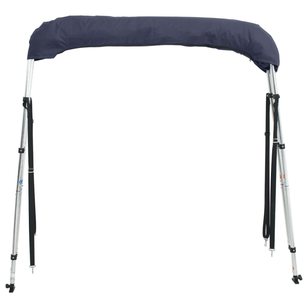Parasolar Bimini 3 arcuri, pereti laterali 183x(170-182)x137 cm, albastru - imagine 6