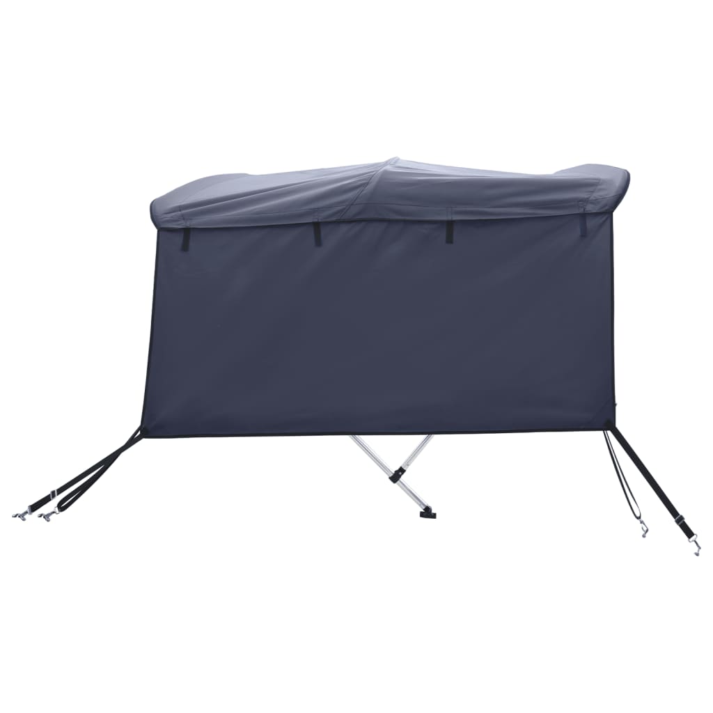 Parasolar Bimini 3 arcuri, pereti laterali 183x(170-182)x137 cm, albastru - imagine 7