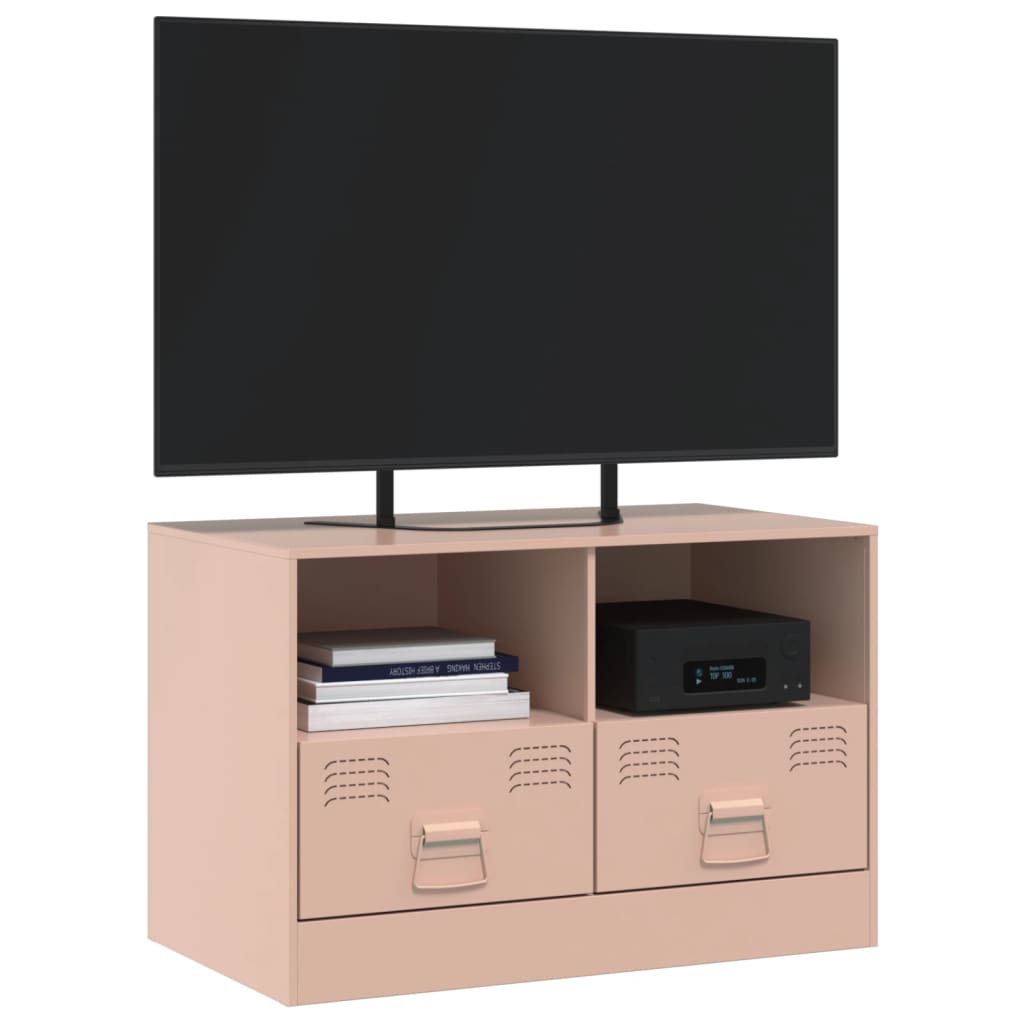 Comoda TV, roz, 67x39x44 cm, otel — imaginea 4
