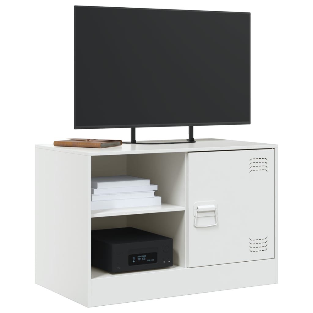 Comoda TV, alb, 67x39x44 cm, otel — imaginea 4