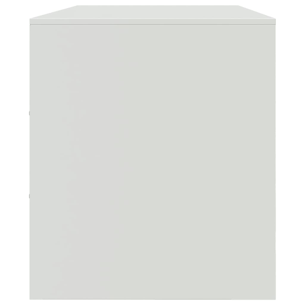 Comoda TV, alb, 99x39x44 cm, otel — imaginea 9