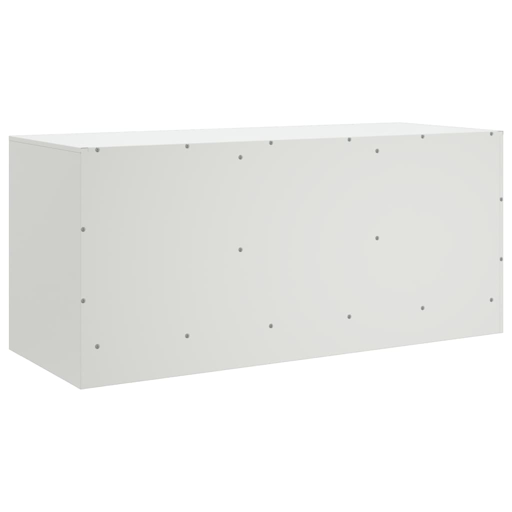 Comoda TV, alb, 99x39x44 cm, otel — imaginea 10