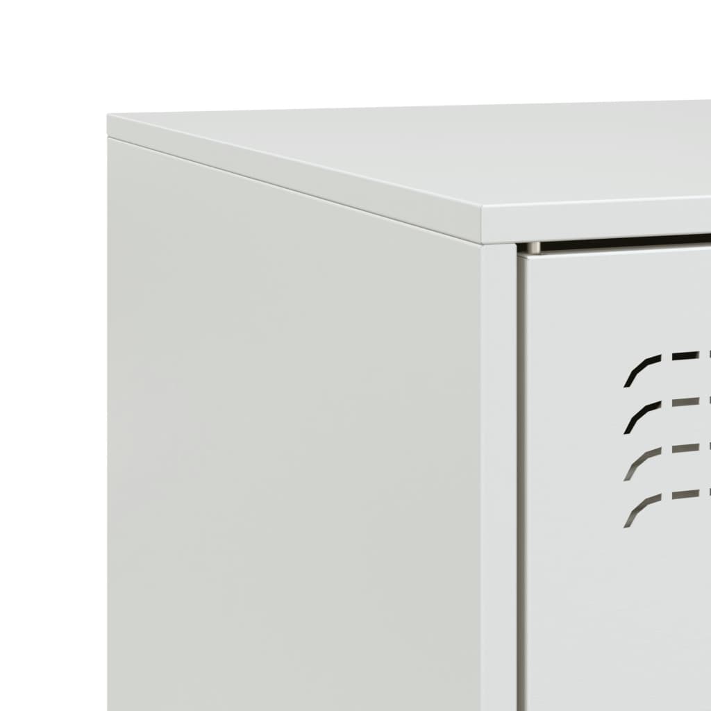 Comoda TV, alb, 99x39x44 cm, otel — imaginea 11