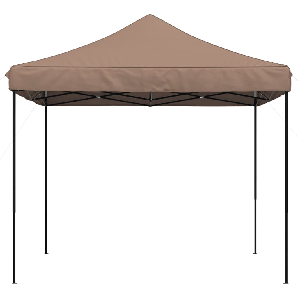 Cort de petrecere pliabil Pop-Up, 292x292x315 cm, maro — imaginea 3