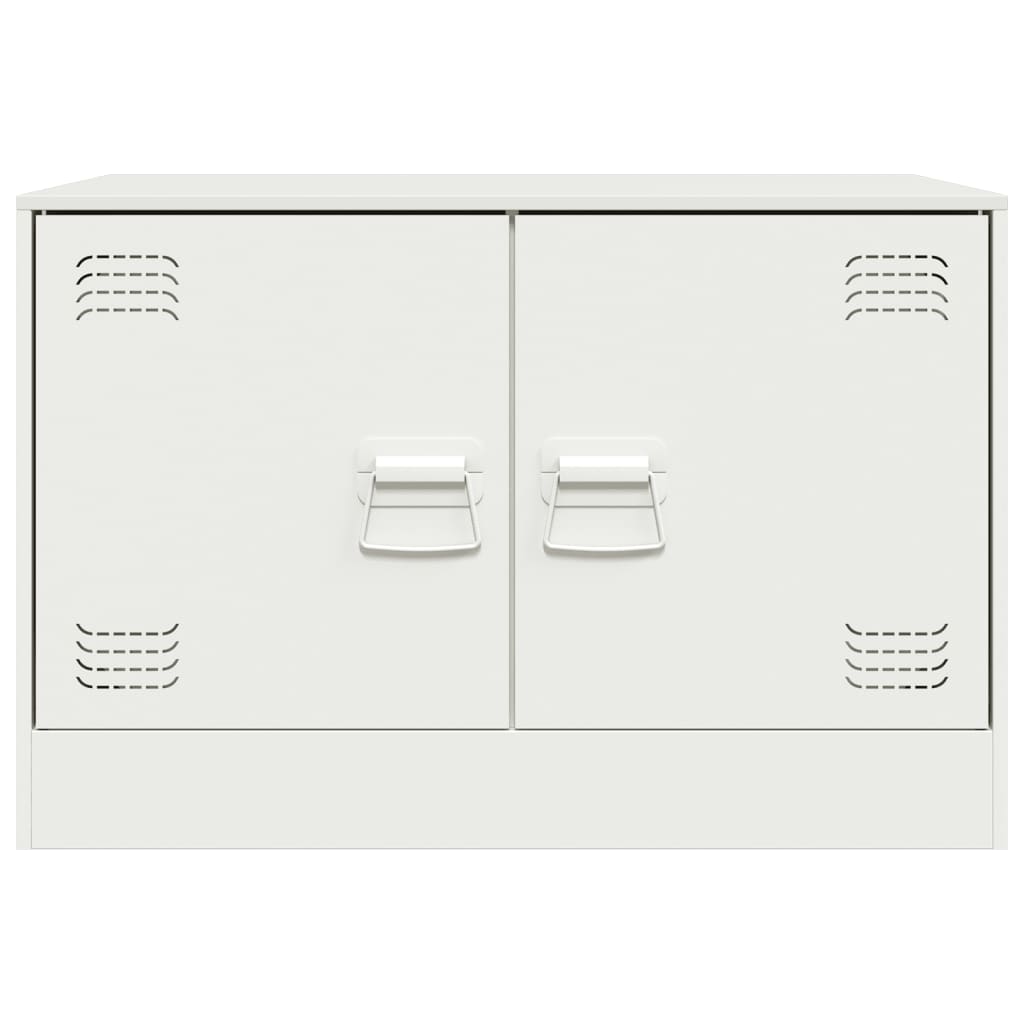 Comoda TV, alb, 67x39x44 cm, otel — imaginea 6