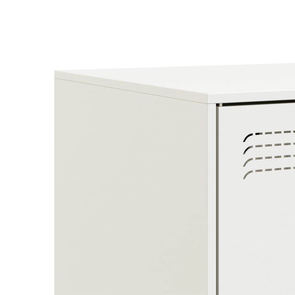 Comoda TV, alb, 67x39x44 cm, otel — imaginea 10